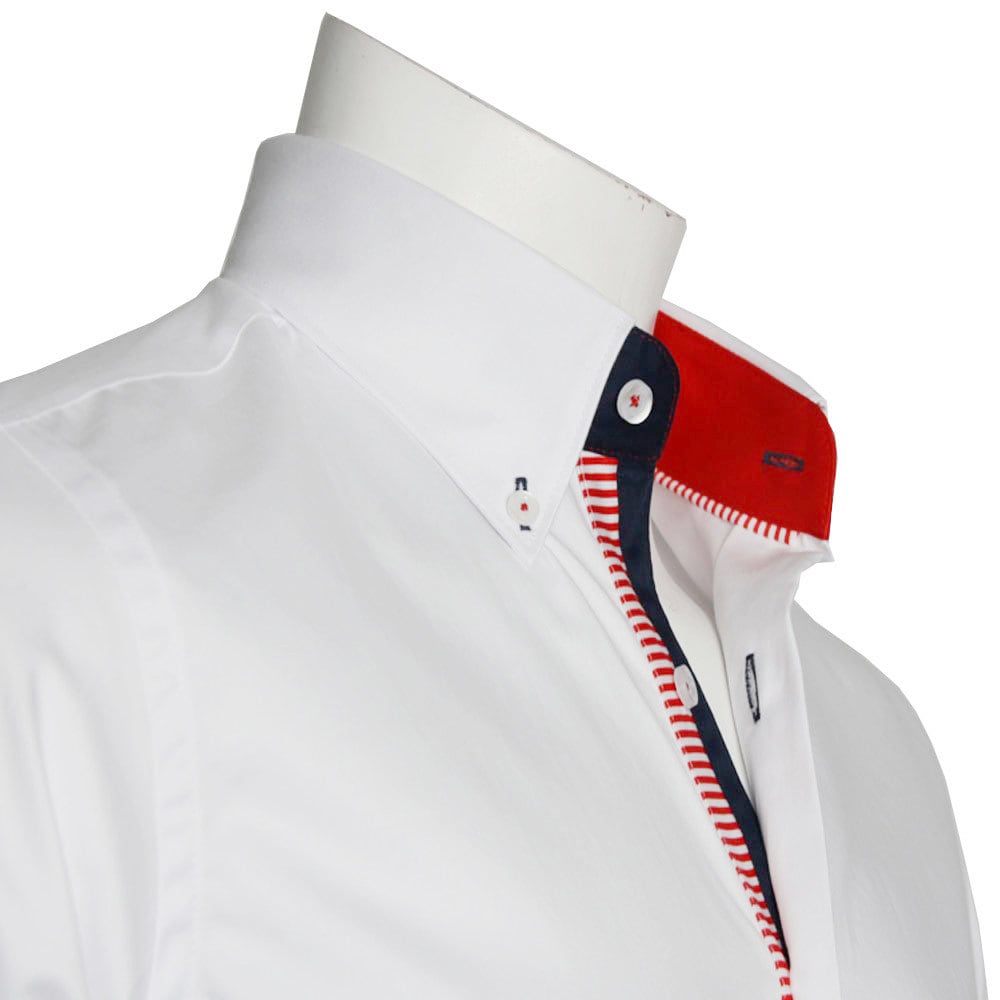 Men's Formal Shirt Men Italian Shirt Designer Regular Fit Great Quality White 10006