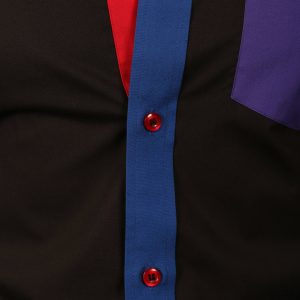 Men's Formal Shirt Men Italian Shirt Designer Great Quality Regular Fit Short Sleeve Black 10158