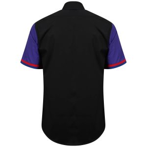 Men's Formal Shirt Men Italian Shirt Designer Great Quality Regular Fit Short Sleeve Black 10158