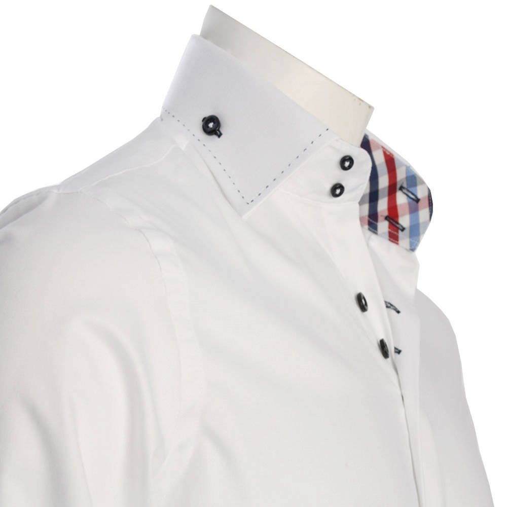 Men's Formal Shirt Men Italian Shirt Designer Great Quality Regular Fit White 10009