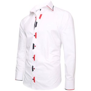 Men's Formal Shirt Men Italian Shirt Designer Great Quality Regular Fit White 10176