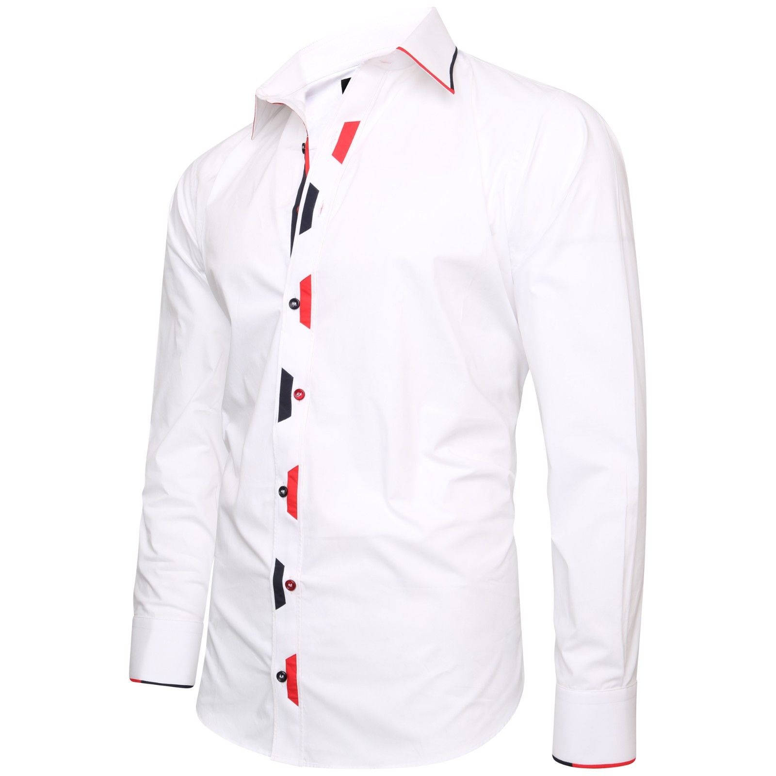 Men's Formal Shirt Men Italian Shirt Designer Great Quality Regular Fit White 10176