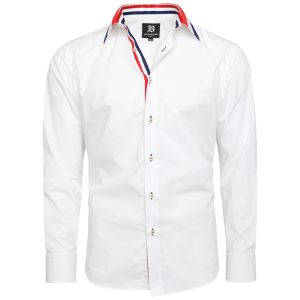 Men's Formal Shirt Men Italian Shirt Designer Great Quality Regular Fit White 10179