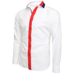 Men's Formal Shirt Men Italian Shirt Designer Great Quality Regular Fit White 10180