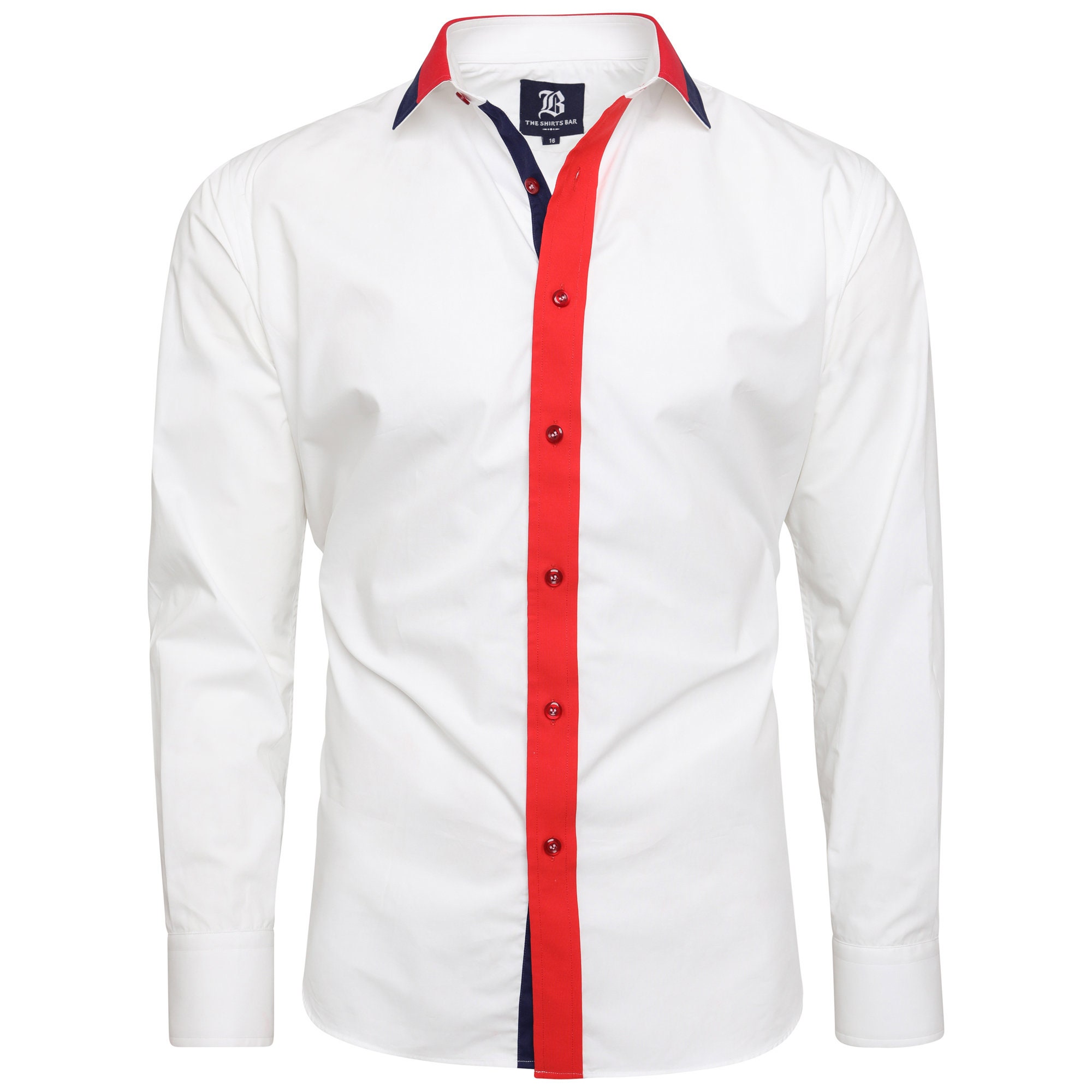 Men's Formal Shirt Men Italian Shirt Designer Great Quality Regular Fit White 10180