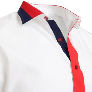 Men's Formal Shirt Men Italian Shirt Designer Great Quality Regular Fit White 10180