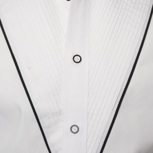 Men's Tuxedo Formal Shirt Men Italian Shirt Designer Great Quality Regular Fit White 10185