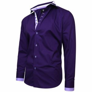 Men's Triple Collar Formal Shirt Men Italian Shirt Designer Great Quality Regular Fit