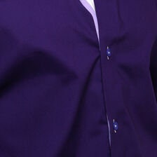 Men's Triple Collar Formal Shirt Men Italian Shirt Designer Great Quality Slim Fit Purple 10174r