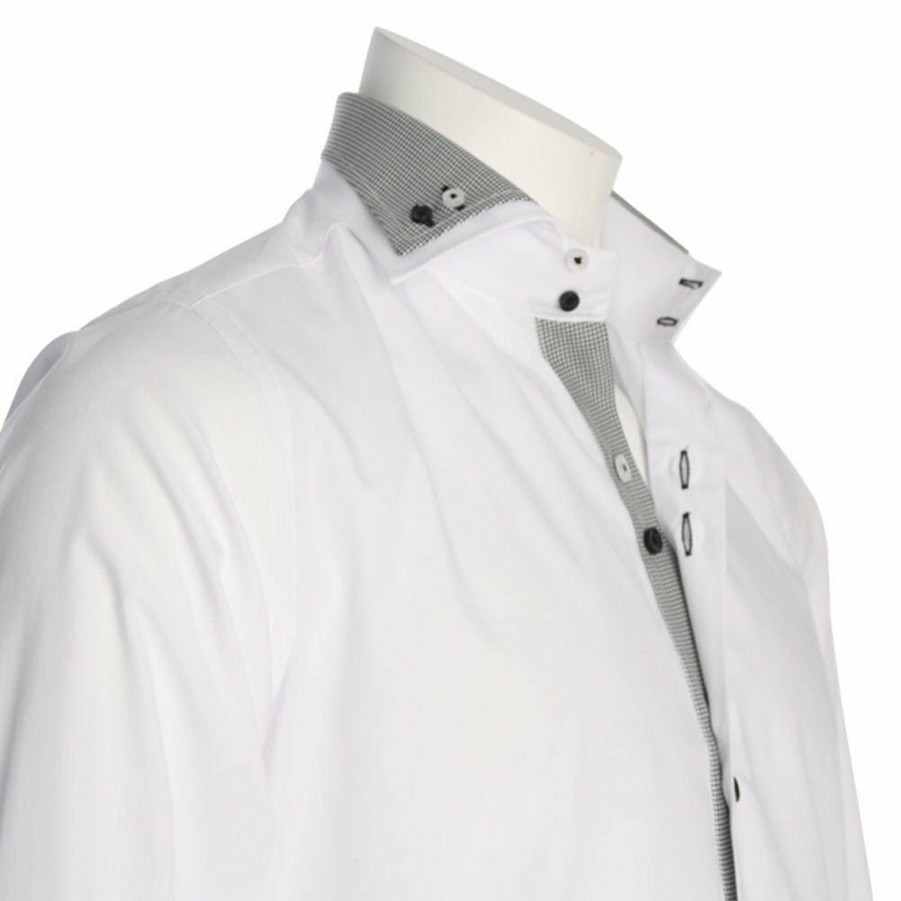 Men's Formal Shirt Men Italian Shirt Designer Regular Fit Great Quality White 10019