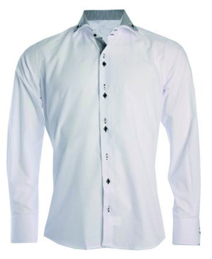 Men's Formal Shirt Men Italian Shirt Designer Regular Fit Great Quality White 10019