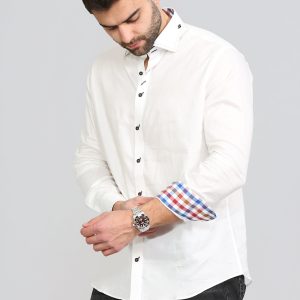 Men's Formal Shirt Men Italian Shirt Designer Great Quality Regular Fit White 10009
