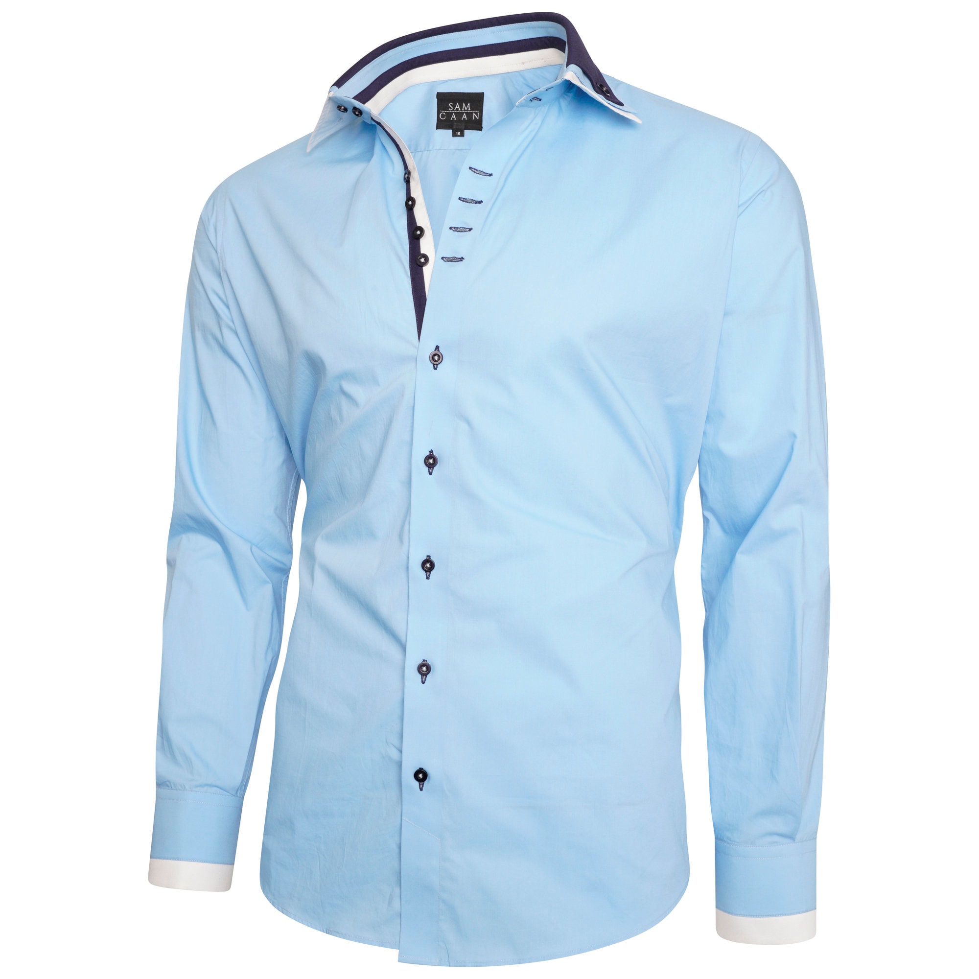 Men's Triple Collar Formal Shirt Men Italian Shirt Designer Great Quality Regular Fit