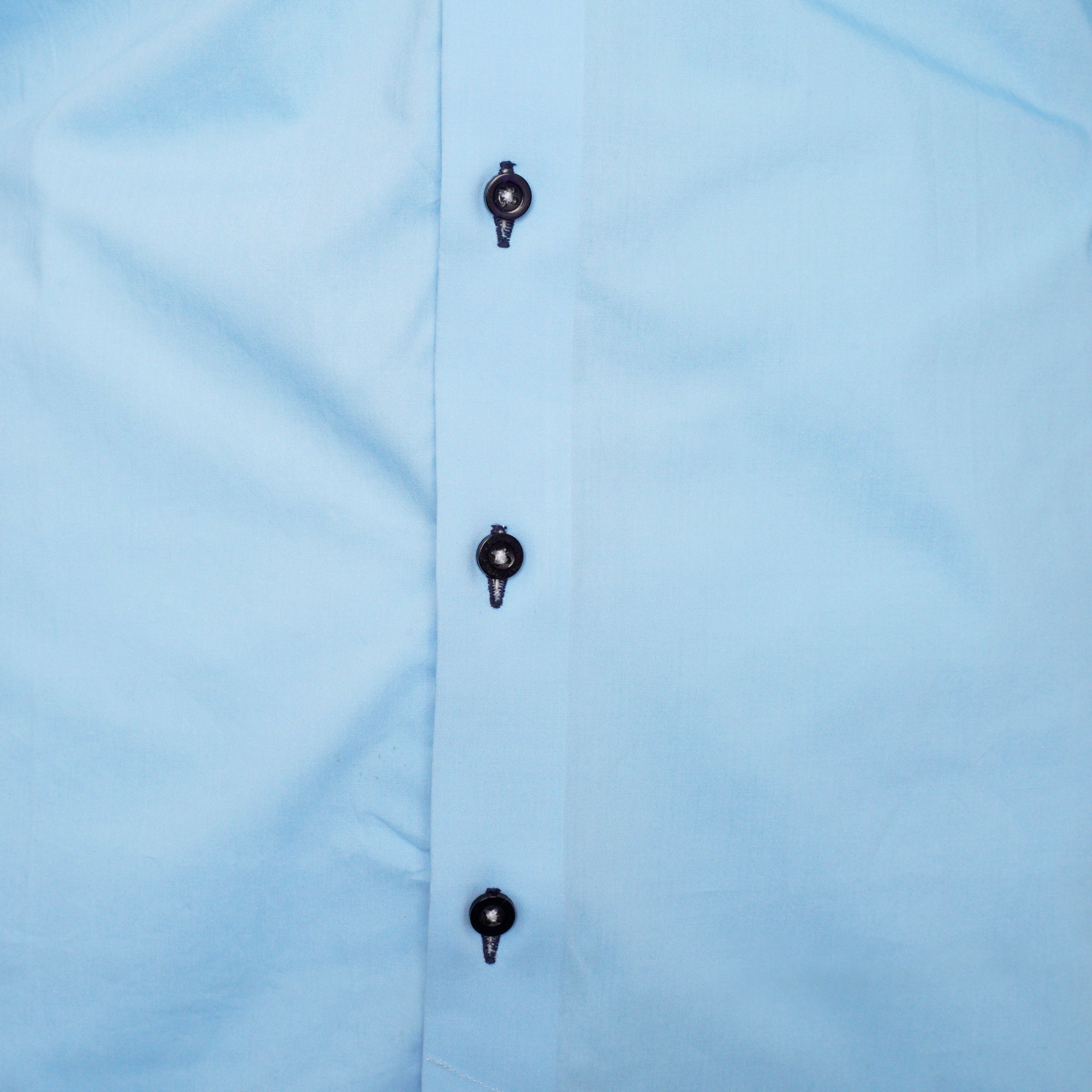 Men's Triple Collar Formal Shirt Men Italian Shirt Designer Great Quality Regular Fit Blue 20010r