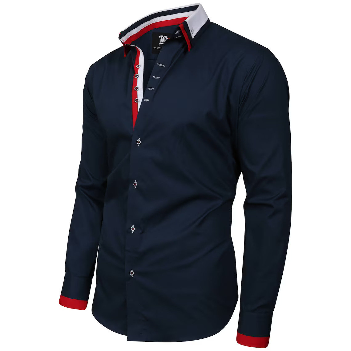 Men's Triple Collar Formal Shirt Men Italian Shirt Designer Great Quality Regular Fit