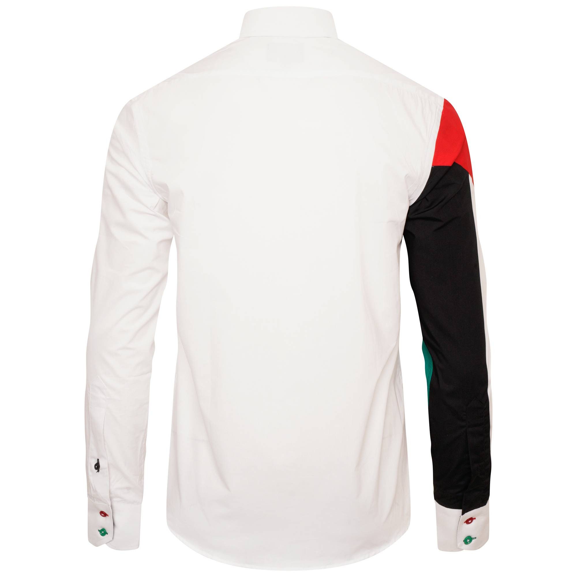 Men's Palestine Flag Formal Shirt Men Italian Shirt Designer Great Quality Regular Fit White
