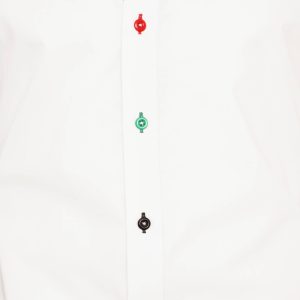 Men's Palestine Flag Formal Shirt Men Italian Shirt Designer Great Quality Regular Fit White