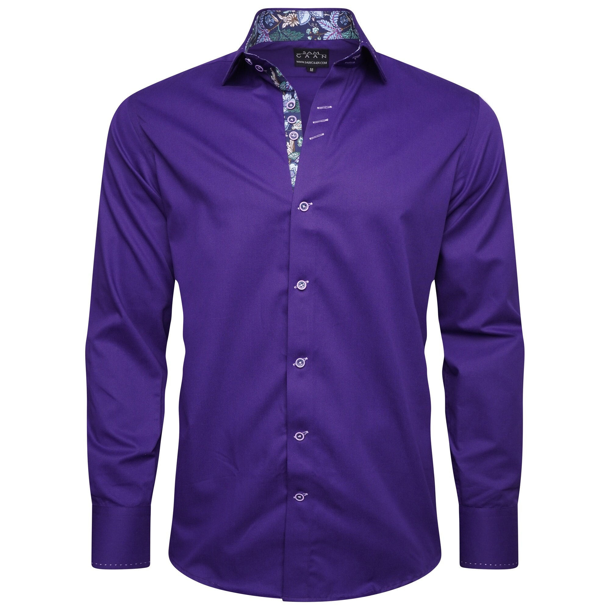 Men's Formal Shirt Men Italian Shirt Designer Great Quality Regular Fit Purple