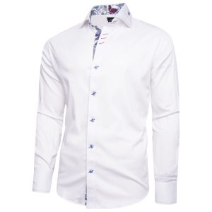 Men's Formal Shirt Men Italian Shirt Designer Great Quality Regular Fit White