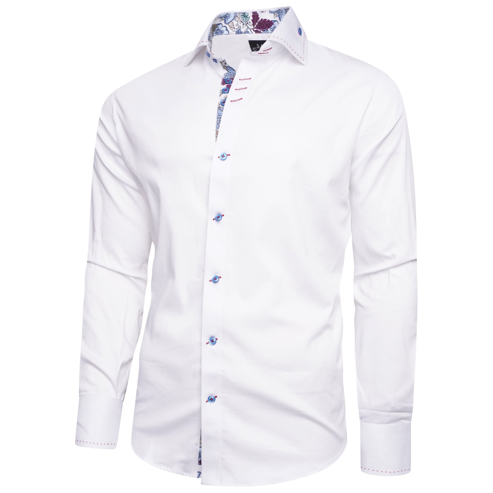 Men's Formal Shirt Men Italian Shirt Designer Great Quality Slim Fit White