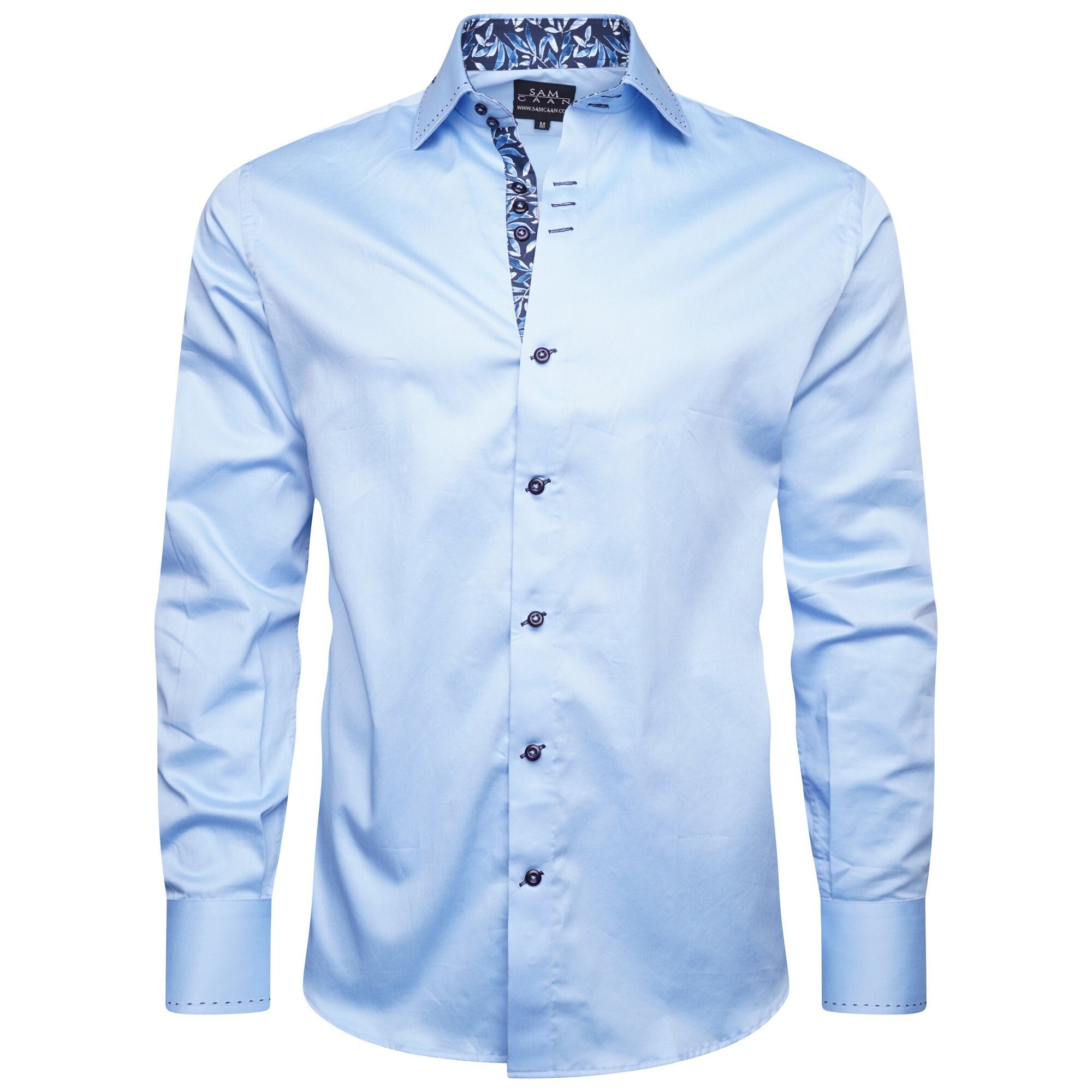 Men's Formal Shirt Men Italian Shirt Designer Great Quality Slim Fit Blue