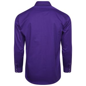 Men's Formal Shirt Men Italian Shirt Designer Great Quality Regular Fit Purple