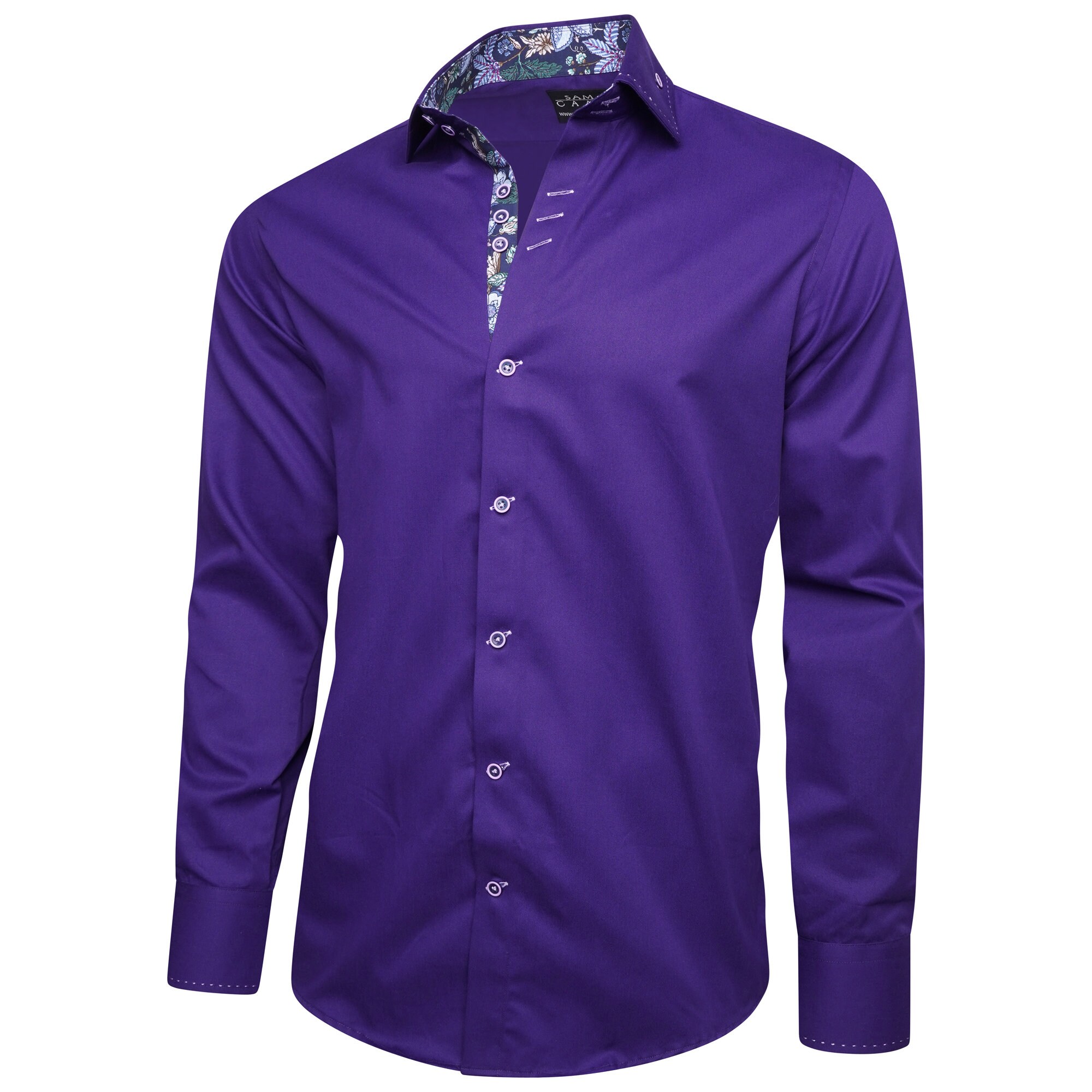 Men's Formal Shirt Men Italian Shirt Designer Great Quality Regular Fit Purple