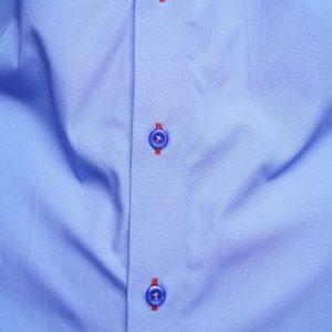 Men's Formal Shirt Men Italian Triple Collar Shirt Designer Great Quality Regular Fit Blue Sc303