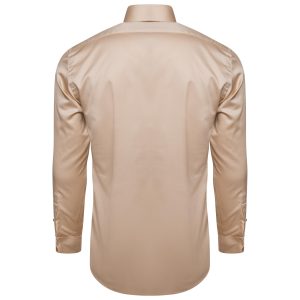 Men's Formal Shirt Men Designer Great Quality Regular Fit Party Wedding Night Ceremony Mocha