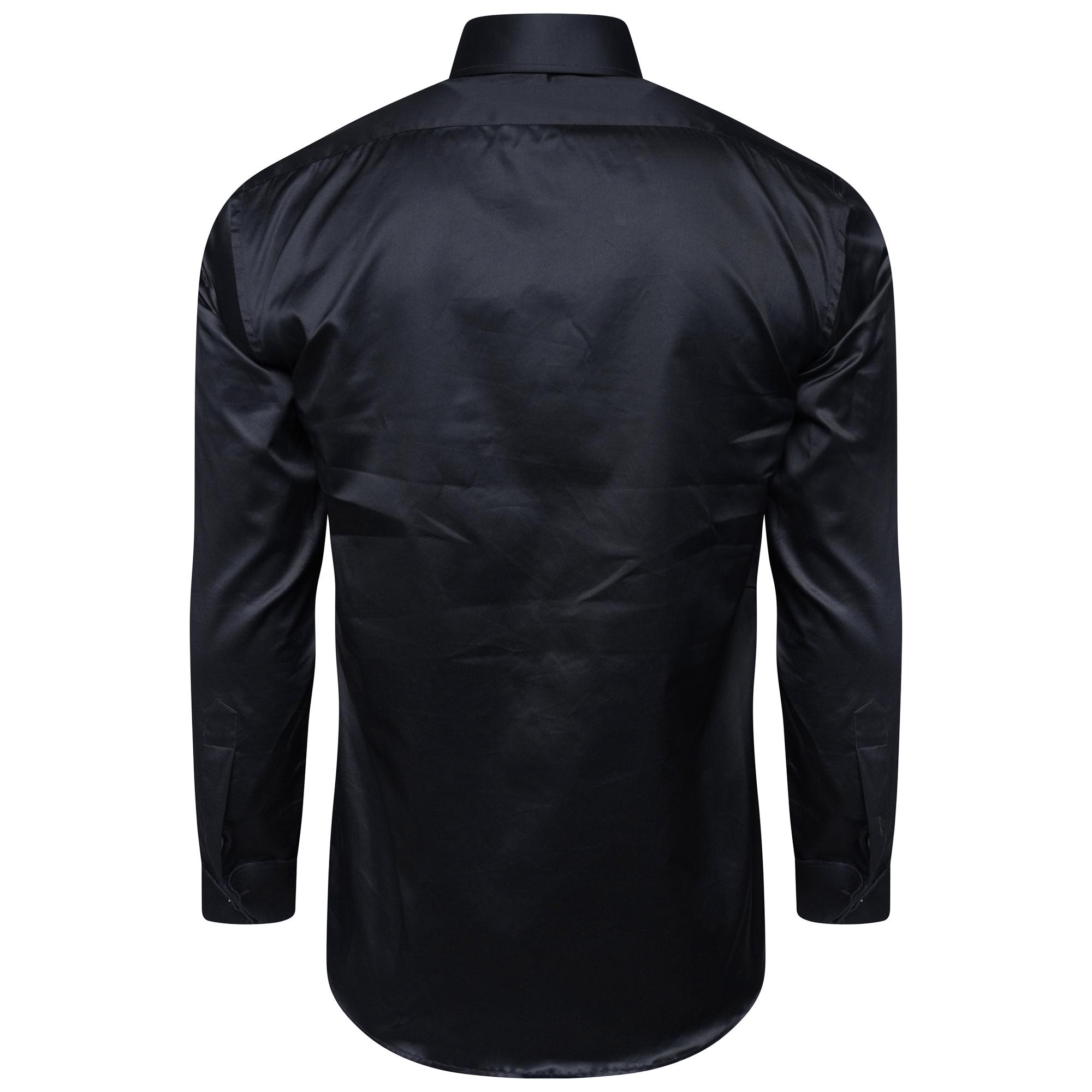 Men's Formal Shirt Men Designer Great Quality Regular Fit Sequin Party Wedding Night Ceremony Black