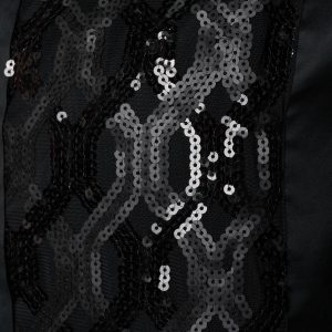 Men's Black Formal Shirt Men Designer Great Quality Slim Fit Sequin Party Wedding Night Ceremony