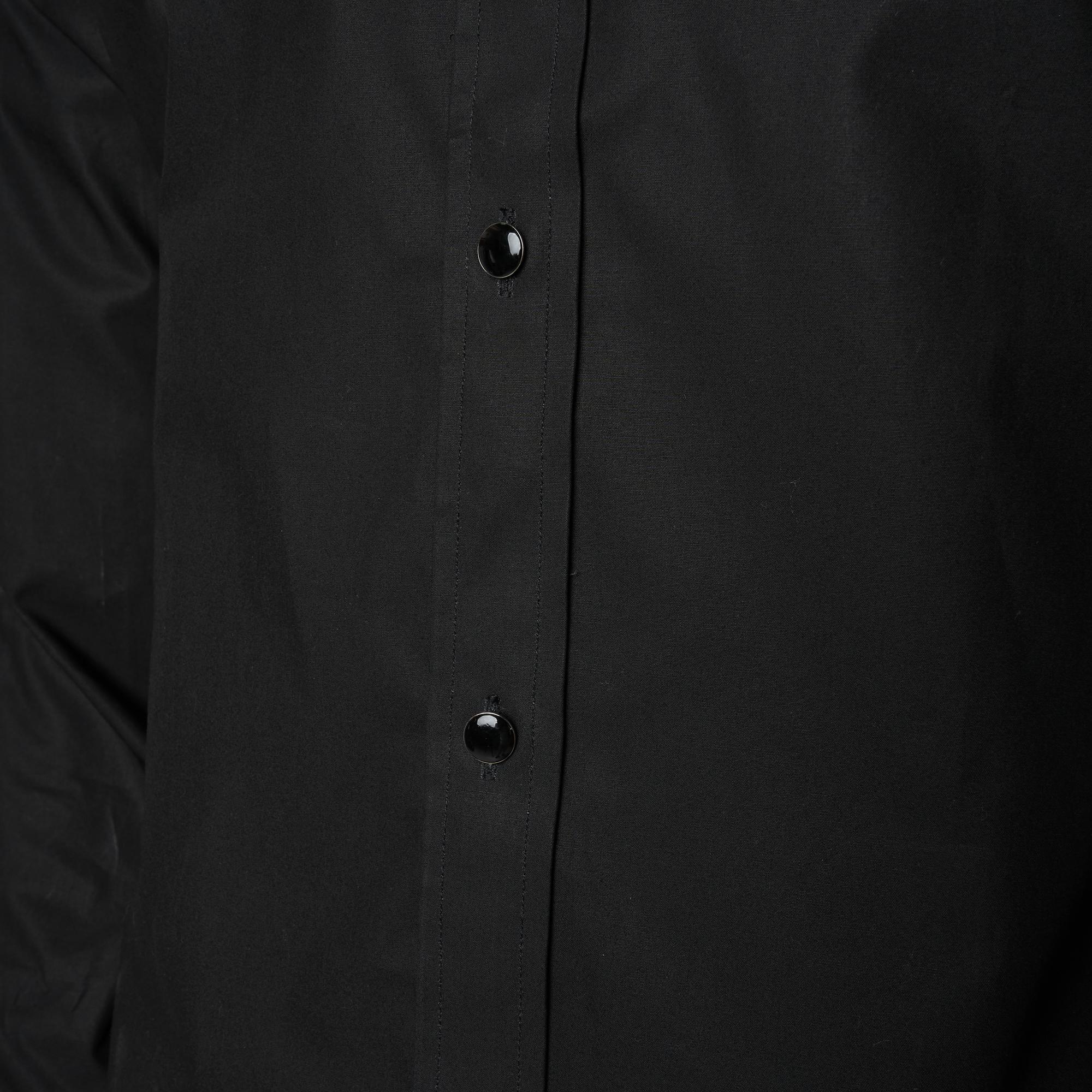 Men's Black Formal Shirt Men Designer Great Quality Slim Fit Sheer Mesh Party Wedding Night Ceremony