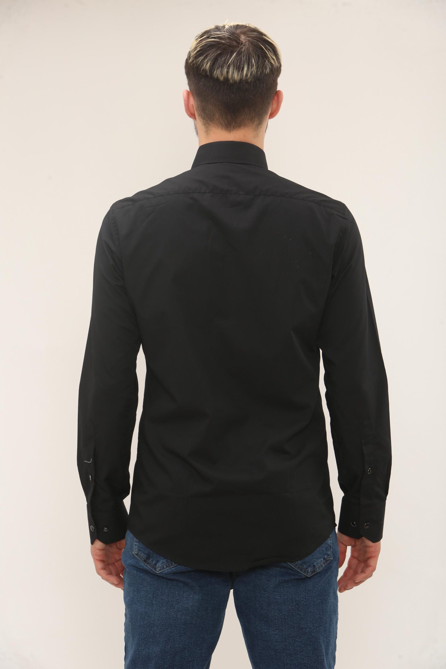 Men's Formal Shirt Black Men Designer Great Quality Slim Fit Sequin Party Wedding Night Ceremony
