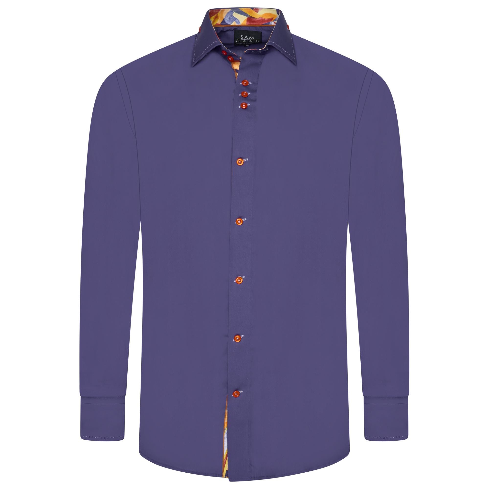 Men's Formal Shirt Men Italian Shirt Designer Great Quality Regular Fit Purple
