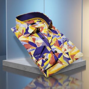 Men's Formal Shirt Men Italian Shirt Designer Great Quality Slim Fit Yellow