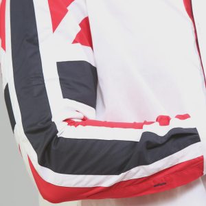 Men's Union Jack Formal Shirt Men Italian Shirt Designer Great Quality Slim Fit White 10147